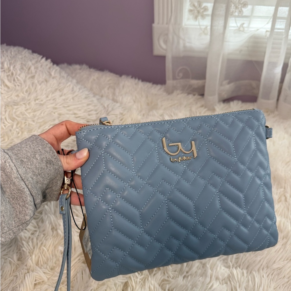 Blue Quilted Women's Bag
